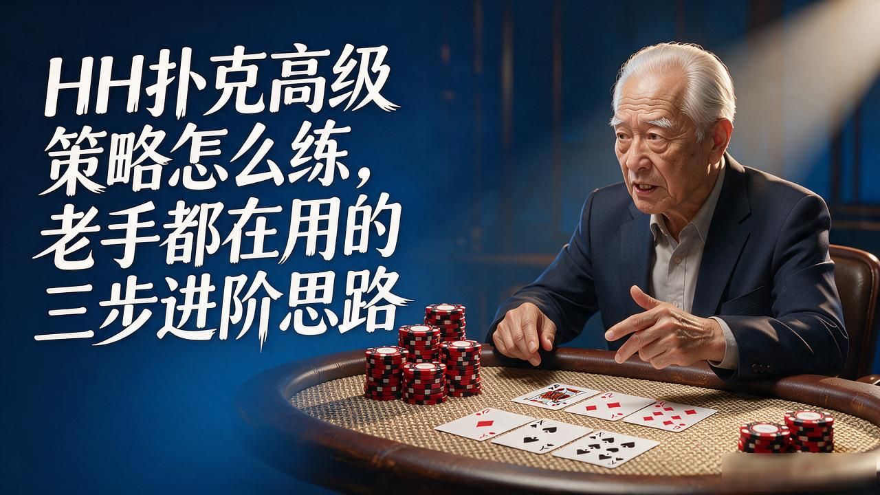 HH扑克高级策略怎么练，老手都在用的三步进阶思路